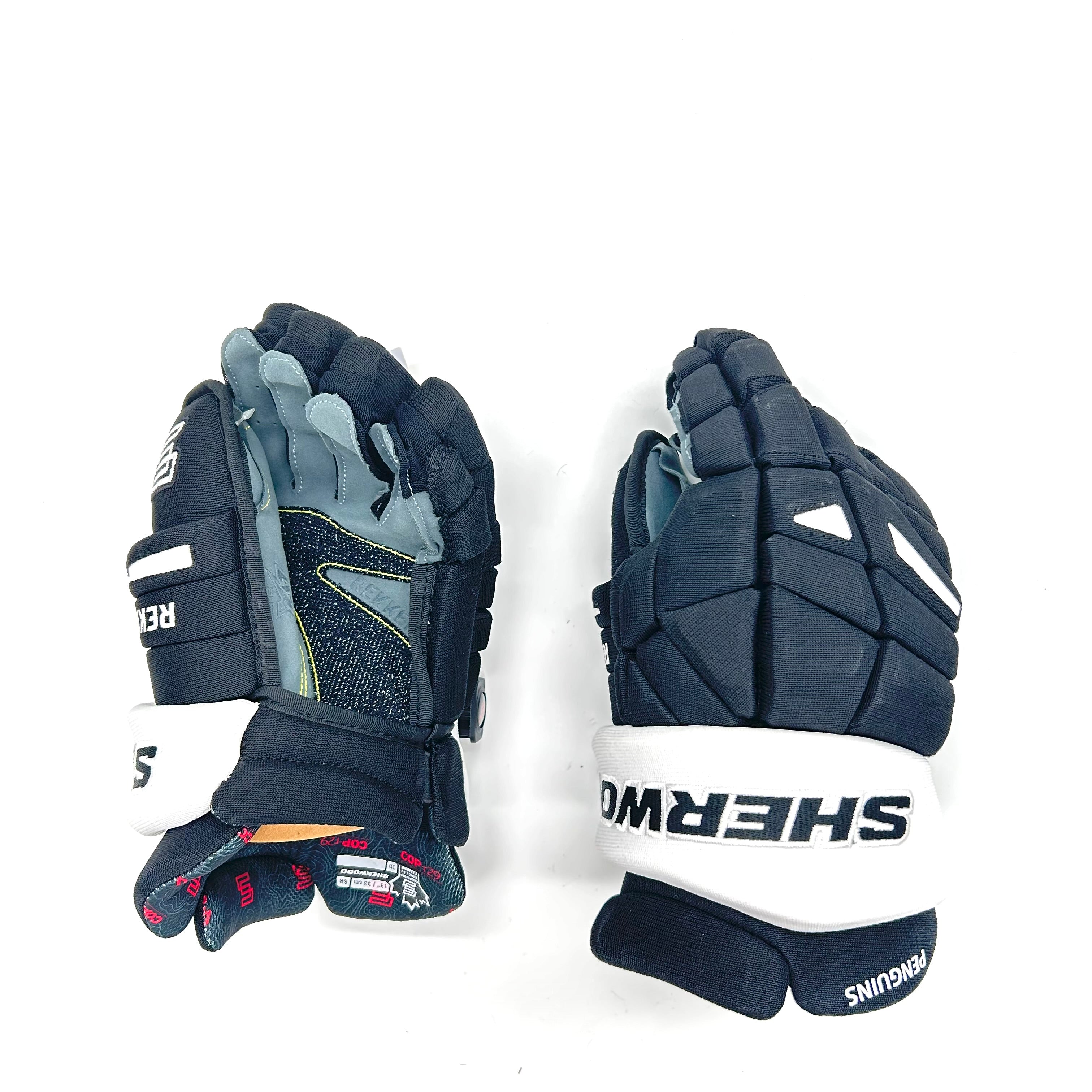 Gant Sherwood Rekker Legend Pro - NHL Pro Stock - Penguins de Pittsburgh (noir/blanc) *Superposition de paume*